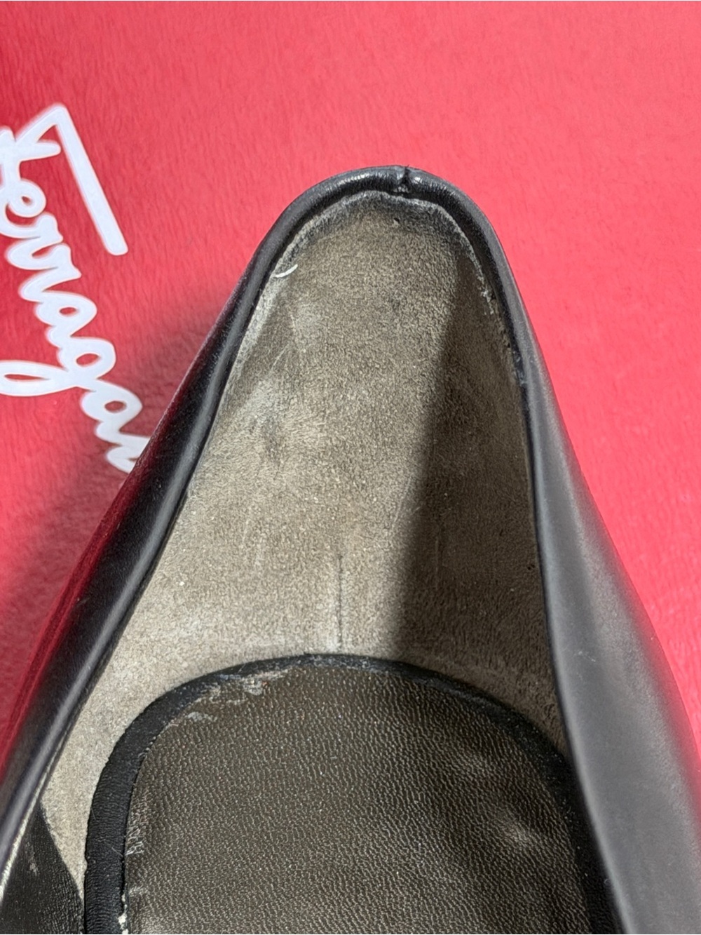 Salvatore Ferragamo Black Leather Lids Platform Pumps 9.5 M with Box bag, card - Picture 14 of 16